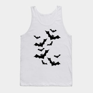 Halloween Scary Evil bat Pumpkin Funny Pumpkin Head spooky Sticker Tank Top